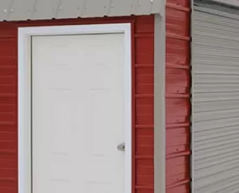 Shed Fiberglass 6-Panel Entry Door